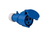 PCE &bull; Prolongateur femelle CEE17 240V 16A 2P+T IP44 BLEU-