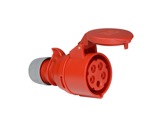 PCE &bull; Prolongateur femelle CEE17 380V 16A 3P+T+N IP44 ROUGE-