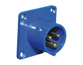 PCE • Socle mâle droit CEE17 240V 16A 2P+T IP44 BLEU-