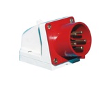 PCE • Socle mâle incliné P17 16A 380V 3P+N+T + E0003 IP44-