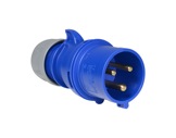 PCE • Fiche mâle 023-6/P17 240V 32A 2P+T IP44 BLEU-