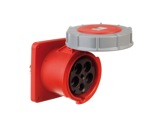 PCE • Socle femelle CEE17 415V 63A 3P+N+T IP67 ROUGE-