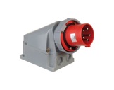 PCE • Socle mâle incliné 535-6 P17 415V 63A 3P+N+T + E0002-