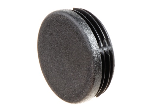 Embout plastique noir finition pour barre ronde Ø 50 mm épaisseur 2 et 3 mm