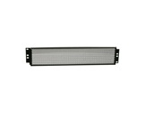 Grille de protection 19" • 2 U noire alvéolée, profondeur 25mm-