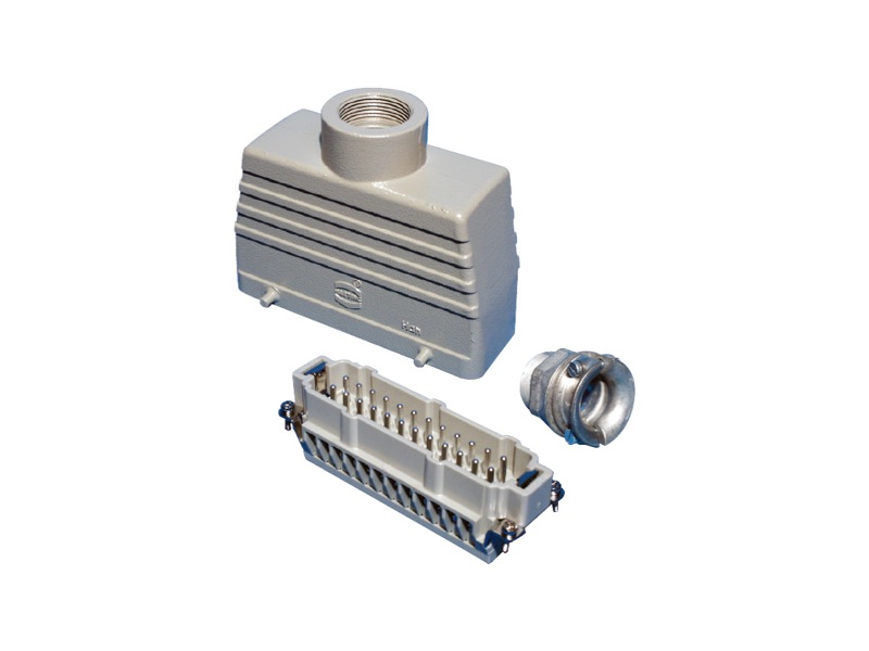 Fiche mâle HARTING 24 Contacts 16 Ampères PG21