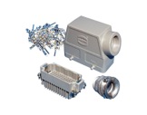 HARTING • Fiche mâle coudée 72 Contacts 10 Ampères PG29-