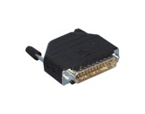 HARTING • Connecteur DB25 mâle + capot noir plastique droit-