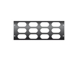 KILT • Plaque 4U / 19" avec usinage pour 12 embases K501-