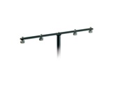 K&M • Barrette noire couplage 4 micros L 400 mm-