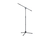 K&M • Pied de micro + perchette non télescopique noir Ht 900/1600mm-